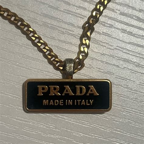 prada neck chain|Prada reworked necklace.